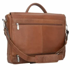 Plevier Laptoptaschen|Aktentaschen<400er Serie Aktentasche Leder 40 cm Laptopfach cognac