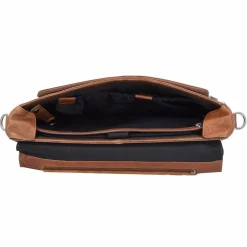 Plevier Laptoptaschen|Aktentaschen<400er Serie Aktentasche Leder 40 cm Laptopfach cognac