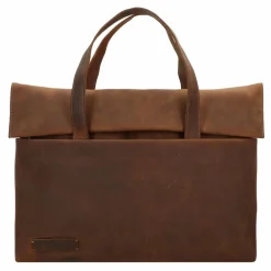 Plevier 500er Serie Aktentasche Leder 42 cm Laptopfach braun