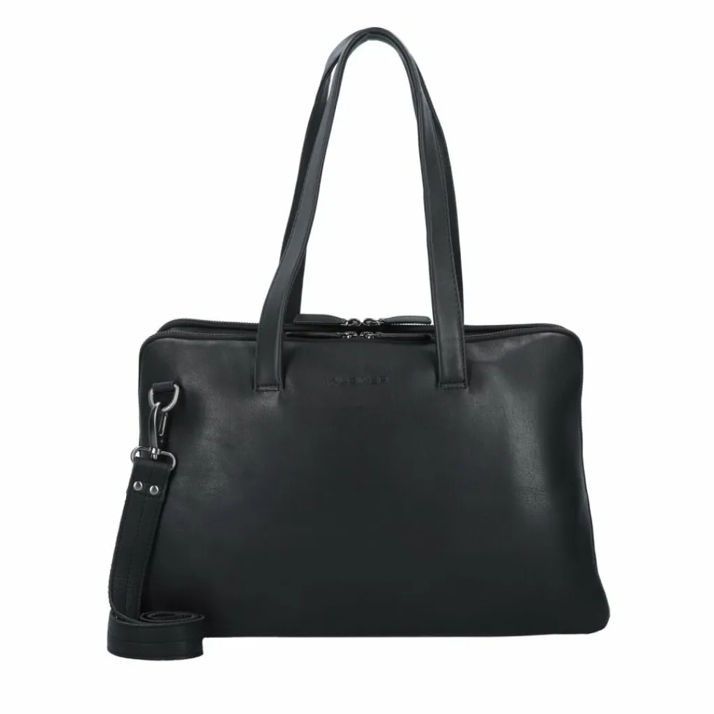 Sale Plevier Hearst Aktentasche Leder 43 cm Laptopfach schwarz