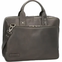 Plevier Laptoptaschen|Aktentaschen<Navigator Aktentasche Leder 40 cm Laptopfach schwarz