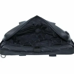 Plevier Laptoptaschen|Aktentaschen<Navigator Loran Aktentasche Leder 39 cm Laptopfach schwarz