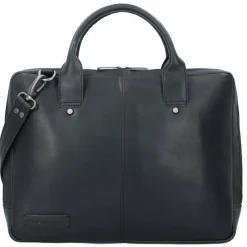 Plevier Laptoptaschen|Aktentaschen<Navigator Tacan Aktentasche Leder 36 cm Laptopfach schwarz