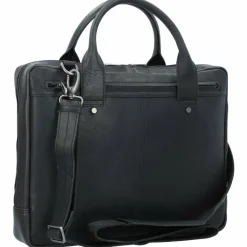 Plevier Laptoptaschen|Aktentaschen<Navigator Tacan Aktentasche Leder 36 cm Laptopfach schwarz