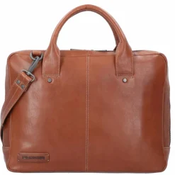 Clearance Plevier Navigator Tacan Aktentasche Leder 36 cm Laptopfach braun