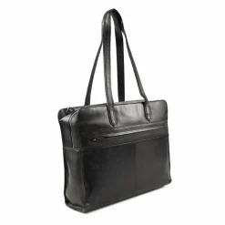 Plevier Laptoptaschen|Aktentaschen<Power Aktentasche Leder 41.5 cm Laptopfach schwarz