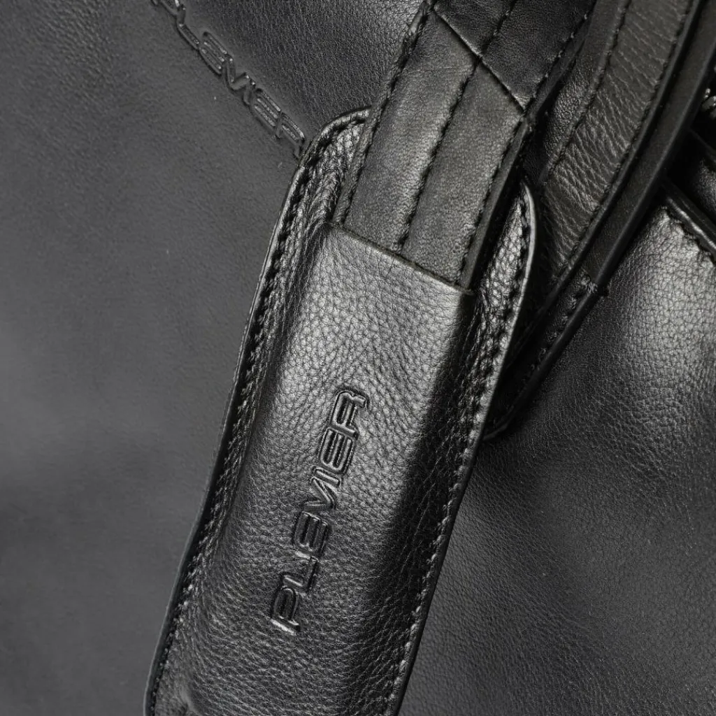 Plevier Laptoptaschen|Aktentaschen<Power Aktentasche Leder 41.5 cm Laptopfach schwarz