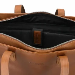 New Plevier Power Aktentasche Leder 41.5 cm Laptopfach cognac