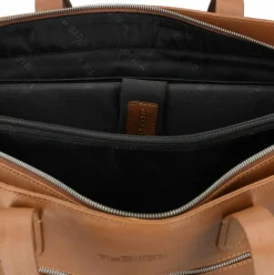 Plevier Shopper|Schultertaschen<Power Shopper Tasche Leder 43.5 cm Laptopfach cognac