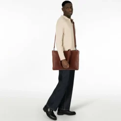 Plevier Shopper|Schultertaschen<Power Shopper Tasche Leder 31 cm Laptopfach cognac