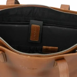 Best Plevier Power Shopper Tasche Leder 41 cm Laptopfach cognac
