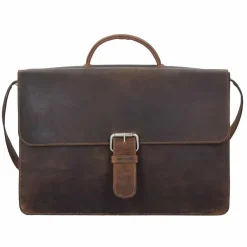 Plevier Retro Zeppelin Aktentasche Leder 43.5 cm Laptopfach