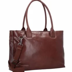 Plevier Rock Amber Schultertasche Leder 43 cm Laptopfach