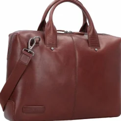Plevier Laptoptaschen|Aktentaschen<Rock Basalt Aktentasche Leder 41 cm Laptopfach dunkelbraun