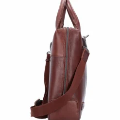 Plevier Laptoptaschen|Aktentaschen<Rock Basalt Aktentasche Leder 41 cm Laptopfach dunkelbraun