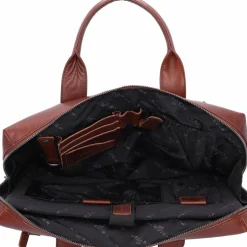 Plevier Laptoptaschen|Aktentaschen<Rock Basalt Aktentasche Leder 41 cm Laptopfach dunkelbraun