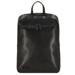 Plevier Lederrucksäcke|Daypacks<Rock Opal Daypack Leder 43 cm Laptopfach schwarz