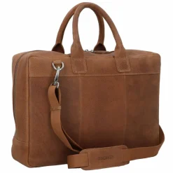 Sale Plevier Urban Aktentasche Leder 39 cm Laptopfach cognac