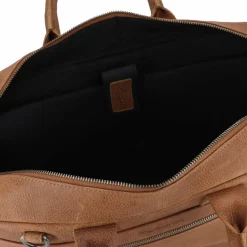 Sale Plevier Urban Aktentasche Leder 39 cm Laptopfach cognac