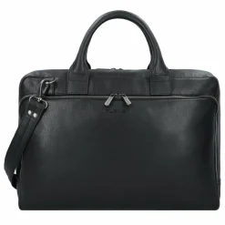 Plevier Laptoptaschen|Aktentaschen<Vintage Bill Aktentasche Leder 40 cm Laptopfach schwarz