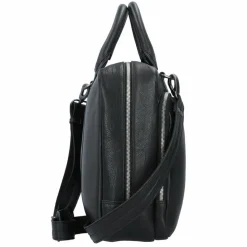 Plevier Laptoptaschen|Aktentaschen<Vintage Bill Aktentasche Leder 40 cm Laptopfach schwarz