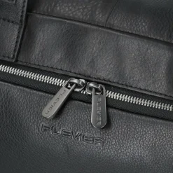 Plevier Laptoptaschen|Aktentaschen<Vintage Bill Aktentasche Leder 40 cm Laptopfach schwarz