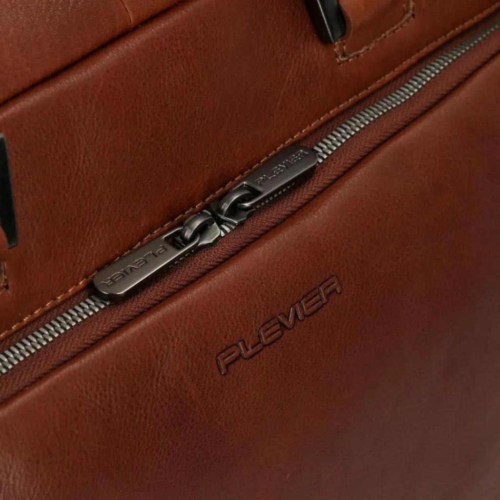 Plevier Laptoptaschen|Aktentaschen<Vintage Bill Aktentasche Leder 40 cm Laptopfach cognac