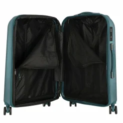 Polestream Koffersets Als Hartgepäck|Koffersets 3-Teilig<Moonrock 4 Rollen Kofferset 3-teilig mit Dehnfalte deepsea green brushed