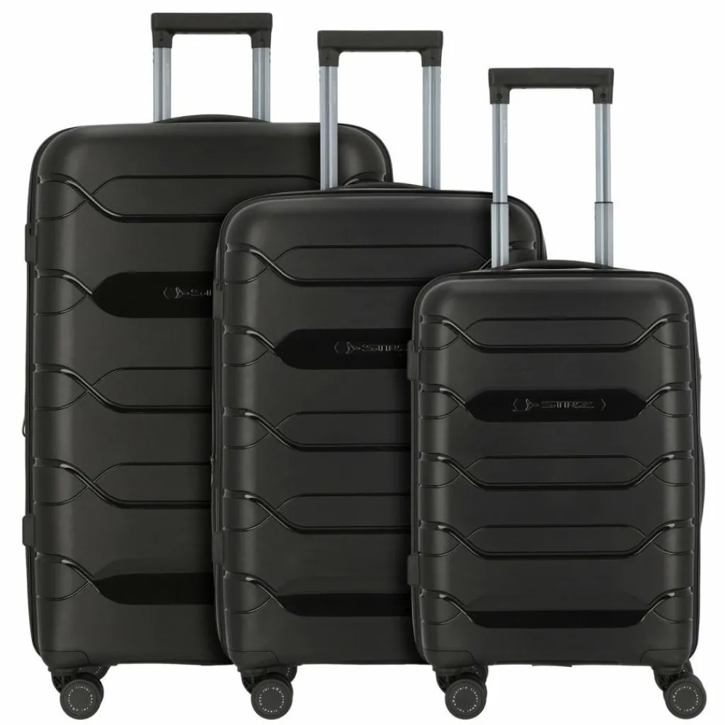 Polestream Strz by Asteroid 4 Rollen Kofferset 3-teilig mit Dehnfalte