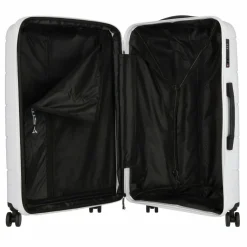 Polestream Hartgepäck|4-Rollen Koffer<Strz by Asteroid 4 Rollen Trolley L 74 cm mit Dehnfalte pearl white