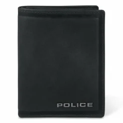 Outlet Police Geldbörse Leder 9 cm black