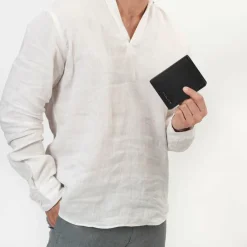 Best Police Geldbörse RFID Leder 9,5 cm ausklappbar black