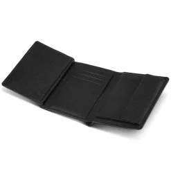Best Police Geldbörse RFID Leder 9,5 cm ausklappbar black