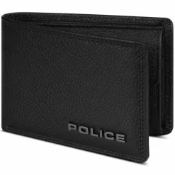 Police Herrengeldbörsen Querformat<Geldbörse RFID Schutz Leder 10.5 cm black