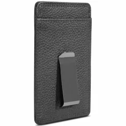 Police Kreditkartenetui RFID Schutz Leder 7 cm black