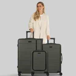 Police London 4 Rollen Kofferset 3-teilig mit Dehnfalte