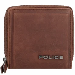 Police Damengeldbörsen Querformat<PT16-10368 Geldbörse Leder 12 cm brown
