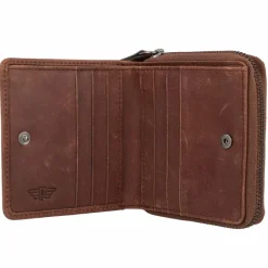 Police Damengeldbörsen Querformat<PT16-10368 Geldbörse Leder 12 cm brown