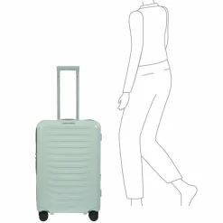 Porsche Design 4-Rollen Koffer|Hartgepäck<Roadster 4 Rollen Trolley M 69 cm mit Dehnfalte chalk