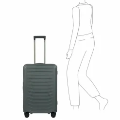 New Porsche Design Roadster 4 Rollen Trolley M 69 cm mit Dehnfalte grey matt