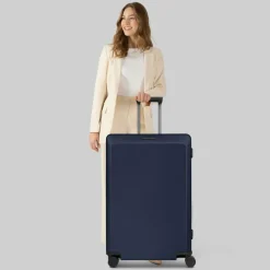Porsche Design Hartgepäck|4-Rollen Koffer<Voyager 3.0 4 Rollen Trolley L 78 cm mit Dehnfalte ocean blue