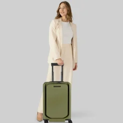 Porsche Design Hartgepäck Kabinengepäck|4-Rollen Kabinentrolleys<Voyager 3.0 4 Rollen Kabinentrolley S 55 cm Laptopfach mit Dehnfalte olive