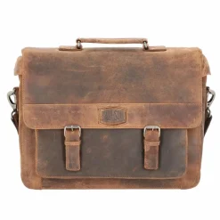Discount Pride and Soul Aktentasche Leder 37 cm Laptopfach braun