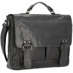 Pride and Soul Laptoptaschen|Aktentaschen<Baggie Aktentasche Leder 35 cm Laptopfach schwarz