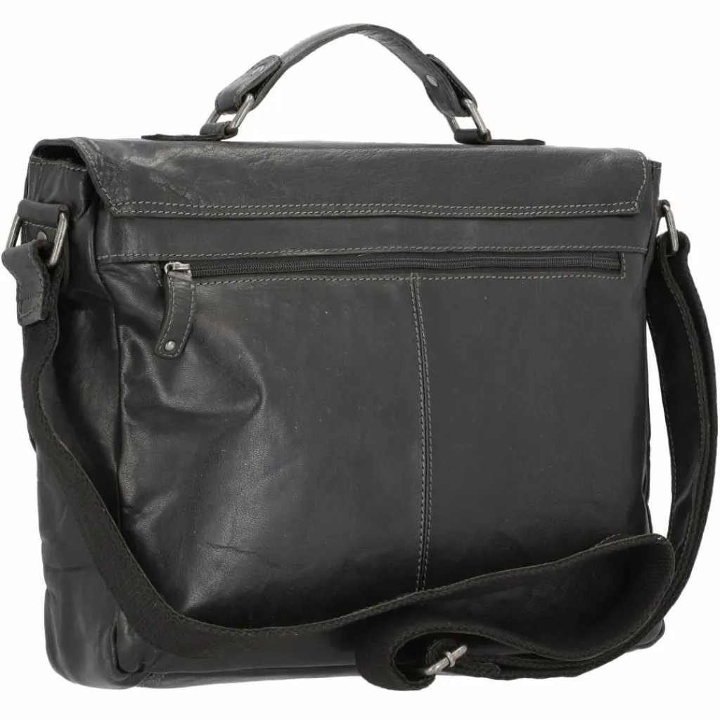 Pride and Soul Laptoptaschen|Aktentaschen<Baggie Aktentasche Leder 35 cm Laptopfach schwarz