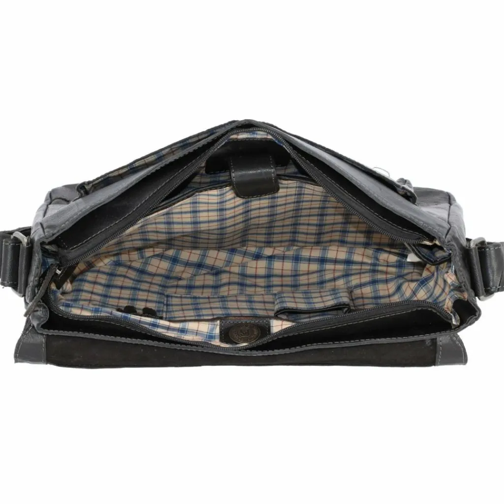 Pride and Soul Laptoptaschen|Aktentaschen<Baggie Aktentasche Leder 35 cm Laptopfach schwarz