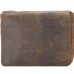 Pride and Soul Umhängetaschen<Ben Umhängetasche Leder 33 cm Laptopfach braun