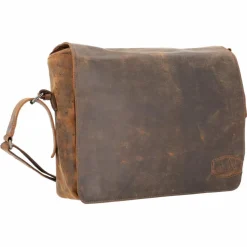 Pride and Soul Umhängetaschen<Ben Umhängetasche Leder 33 cm Laptopfach braun