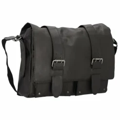 Pride and Soul Messenger Bags|Laptoptaschen<Messenger Leder 40 cm Laptopfach dunkelbraun