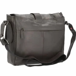 New Pride and Soul Neo Messenger Tasche Leder 33 cm Laptopfach dunkelbraun